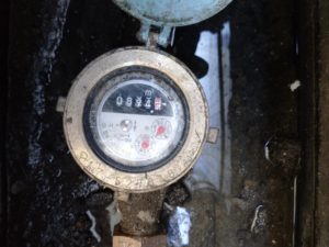 水道メーターの写真
