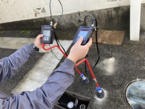 トレーサーガス調査器２機