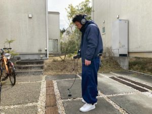 駐車場の漏水調査